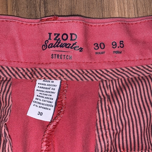 Izod Saltwater Flat Feont Stretch Shorts - Picture 4 of 4
